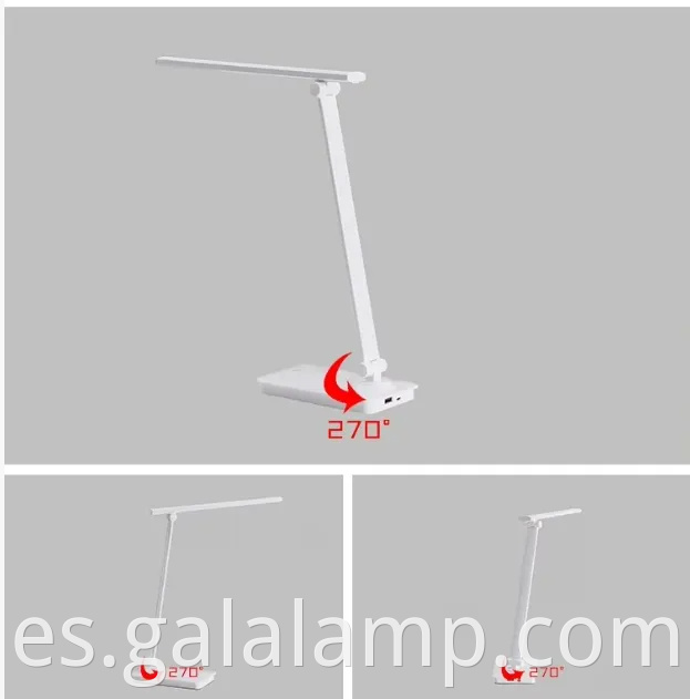 Foldable USB Charging, Desk Lamp with Dimmer Switch